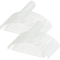 보노하우스 와이드 튼튼 어깨뿔방지 옷걸이, 화이트, 20개