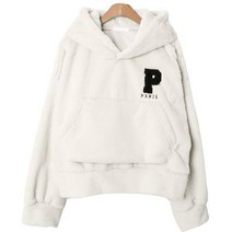 미씽유 P패치 박시핏 후드 cpt11222k2b