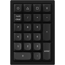 키크론 Q0 Frame RGB 핫스왑 적축 키패드, Keychron Q0 C1, 카본 블랙