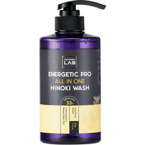 그루밍랩 에너제틱 프로 올인원 히노끼 워시, 500g, 1개