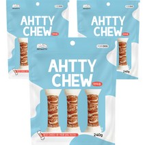 강아지 아띠츄 연어우유껌 대형 240g, 연어 + 우유 혼합맛, 3개