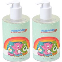 젤리스푼 케어베어 모이스처 바디워시, 350ml, 2개