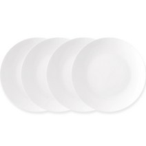 프렐류드 네오본 심플 접시 20.32cm, 화이트, 1세트