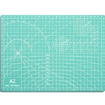 다다 양면 데스크 컷팅 매트 A2, 초록