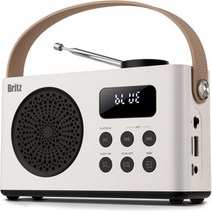 [클래식라디오] 브리츠 휴대용 효도 무선 라디오, 화이트, BZ-GX38