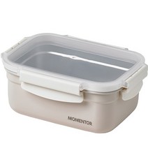 모멘토 스테인레스 세라믹 밀폐 용기 630ml 라이트베이지, 단품, 1개