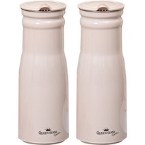 퀸센스 시그니처 컬러 스텐 물병 2p, 베이지, 1L