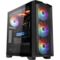 주연테크 카운터 게이밍 데스크탑 블랙 D556X36P (라이젠5-5600X WIN11 Pro RAM 16GB NVMe 512GB RTX3060), 기본형