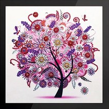 나무 보석 십자수 DIY 키트, 가을, 1세트