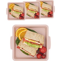 꾸밈 사각 플레이팅 접시, 단품, 샌드 베이지, 4개