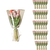 심플 라인 꽃 포장지 L, 50개, 베이지L