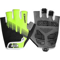 지맥스 헤르메스 사이클 자전거 반장갑 양손착용, 네온