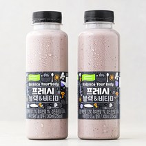 풀무원 프레시 블랙 & 비타D 음료, 300ml, 2개