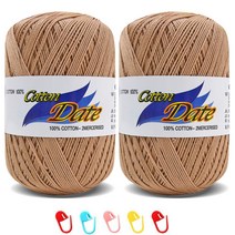 니뜨 코튼데이트 뜨개실 75g 2p + 단수링 5p 세트, 935 베이지, 1세트