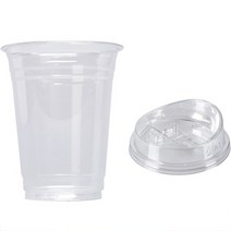 스완 일회용 아이스컵 98파이 롱리드 뚜껑포함 98 x 110mm, 430ml, 100개
