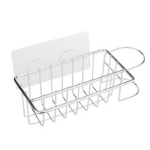 프랑디르 스테인리스 접착식 수세미걸이 B타입, 실버, 1개