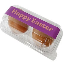 티나피크닉 부활절 투명 2구 계란 케이스 + 스티커 세트, 보라(스티커), 30세트