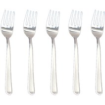 윌리브 304 스텐 라운드 커트러리 티포크, 5개, 단품