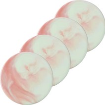 솔브리빙 단열 세라믹 컵 코스터 티코스터 컵받침, 핑크