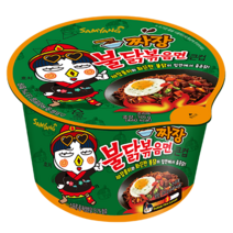 삼양식품 짜장 불닭볶음면 큰컵 105g, 1개