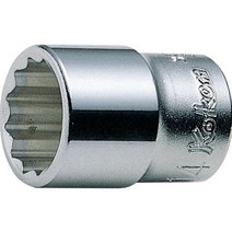 코켄 3 / 8 SQ 핸드용 숏 12각 소켓 24mm 3405M, 1개