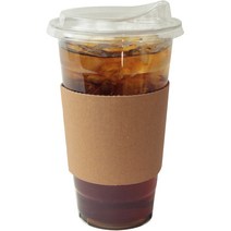 아이엔피 PET 아이스컵 바디 윗지름 92mm 600ml + 드링킹리드 + 홀더 세트, 25세트