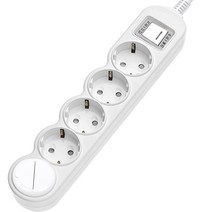 에코파워탭 LED 일반 메인 과부하차단 멀티탭 5구 EPM-L305A + 안전커버 랜덤발송 세트, 1세트, 2.5m