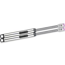 노바리빙 플렉시블 USB 충전식 플라즈마 라이터, 실버, 2개