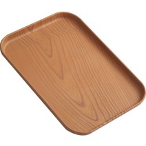 나무무늬 플라스틱 쟁반, 다크