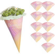 꽃 꼬깔 포장지, 01 로맨틱, 10개