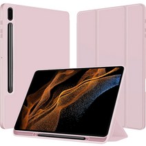 제이로드 갤럭시 탭S8울트라 S펜 수납 케이스, 베이비핑크