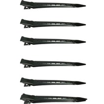아이코어스 헤어 집게핀 9cm, 블랙, 6개