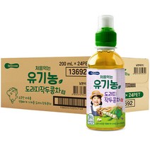 베베쿡 처음먹는 유기농 도라지작두콩차, 혼합맛(도라지/작두콩), 200ml, 24개