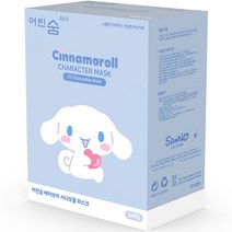 어린숨 에어브이 산리오 캐릭터즈 시나모롤 아트심볼 쿨 마스크 30종 세트 중형, 30개입, 1세트, 혼합색상