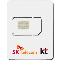 심통 한국 유심 SKT KT 유심칩, 5일, 매일 3GB 소진 후 저속 무제한