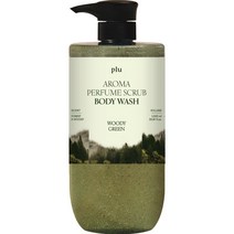 플루 아로마 퍼퓸 스크럽 바디워시 우디그린, 1개, 1000ml