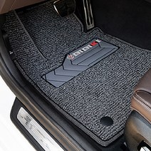 비비키 확장형 발판 코일카매트 1열 + 2열 세트, 제네시스 G80 (3세대) (2020년~), 그레이