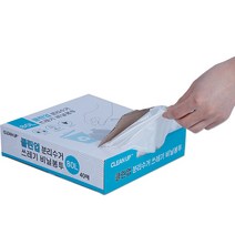 샤바스 클린업 분리수거 쓰레기 비닐봉투 40p, 80L, 1개