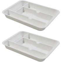 HICKIES inomata 싱크대 수저 포크 정리 심플 커트러리 보관함, 화이트, 2개