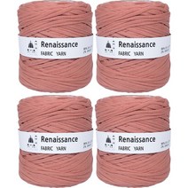 yarna 패브릭얀 르네상스 뜨개실 500g, 41 인디핑크, 4개