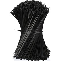 티라노타이 케이블타이 140mm, 흑색, 1000개