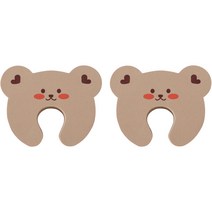 아가드 아동용 돗투돗 도어쿠션 돗꼼, 브라운, 2개, 126mm