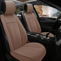 리버폭스 차량용 타공 방석 + 등 시트커버 세트, 브라운, 1세트