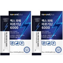 내츄럴플러스 맥스파워 아르기닌 6000 15p, 300g, 2개
