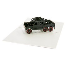 이음드림 지프차 3D 입체 팝업카드, 혼합색상, 1개