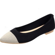 몬드스팟 여성용 젠느 배색 스틸레토 로퍼 단화 1cm YT_RB970_AY