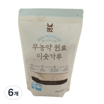 청오 무농약 원료 미숫가루, 500g, 6개