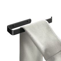 백지생활 무타공 MINI 수건걸이 27.5cm, 블랙, 1개
