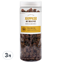 자연목장 강아지 쫄깃 콜라겐 육포 500g, 3개, 황태