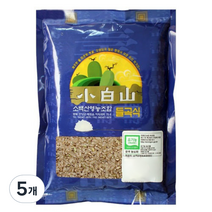 소백산영농조합 유기농 발아 현미, 500g, 5개